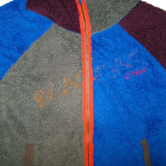 Black Yak Colour Block Mid Layer Luxury Fleece Long Sleeve Zip Up Hoodie - Picture 5 of 7